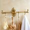 Towel Bar Rack Bathroom Towel Storage Brass Shelf Vintage Wall-Mounted Shelf